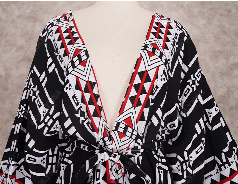 kimono boho chic avec motifs