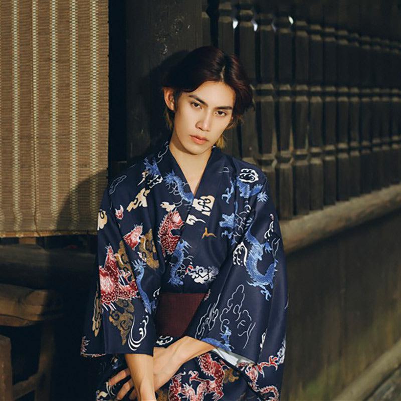 kimono japonais coton homme