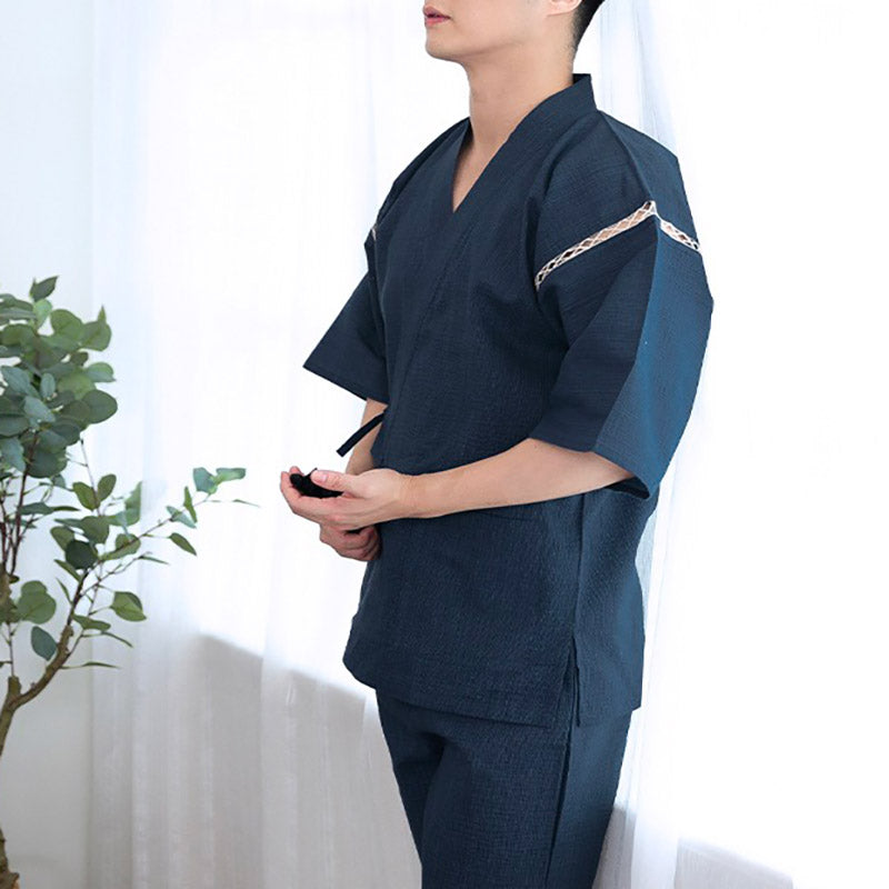 pyjama kimono homme manches courtes