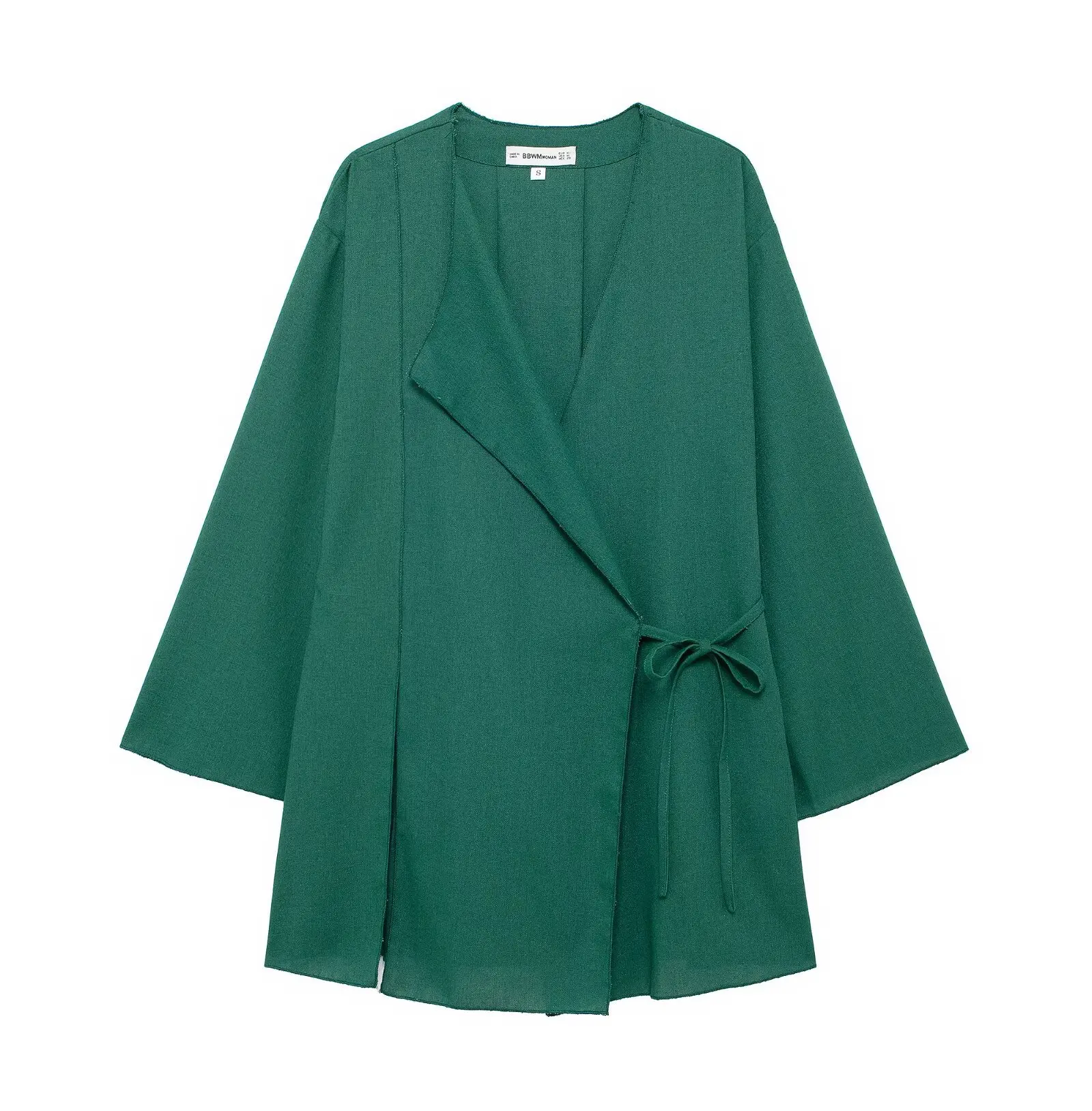 veste kimono femme verte