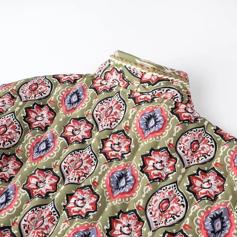 veste matelassée confortable floral