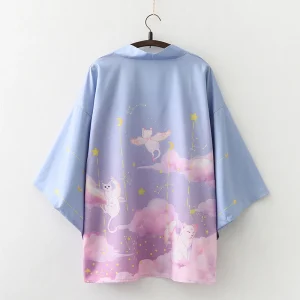 kimono japonais unisexe Rêve doux