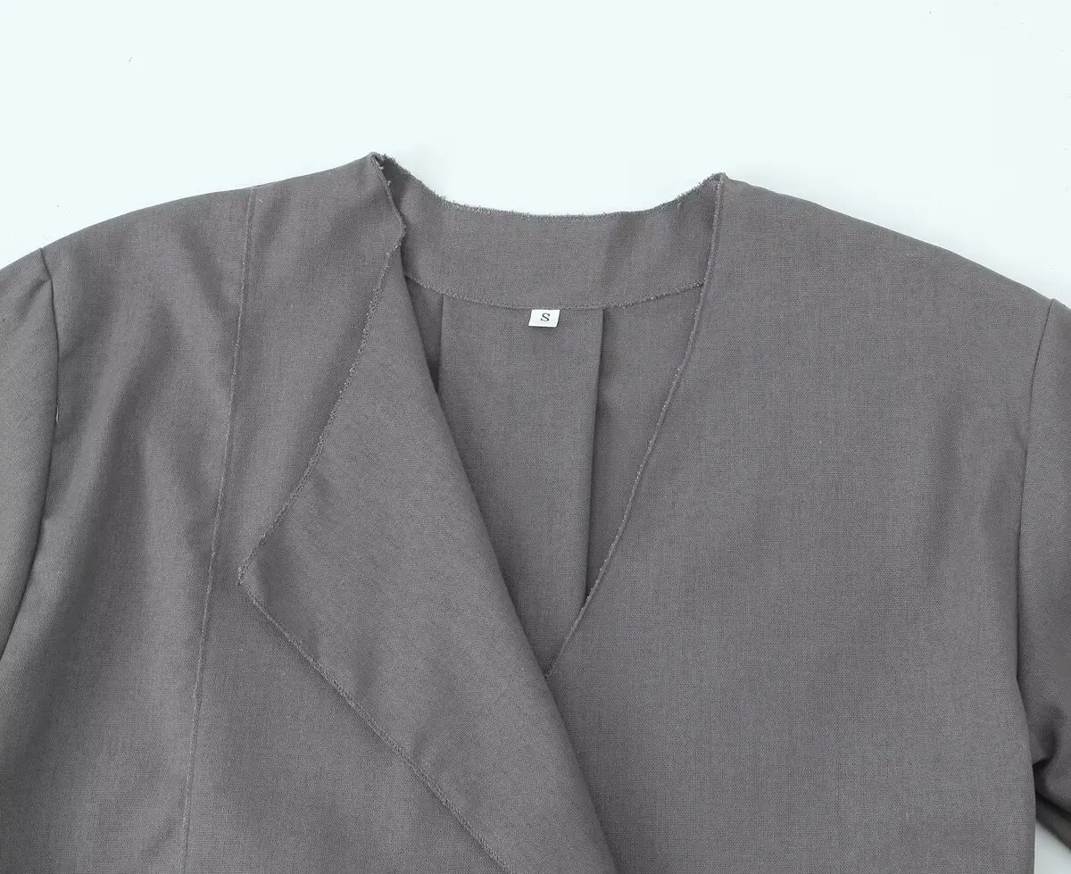 veste demi-saison grise