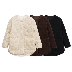 veste kimono matelassée coupe droite