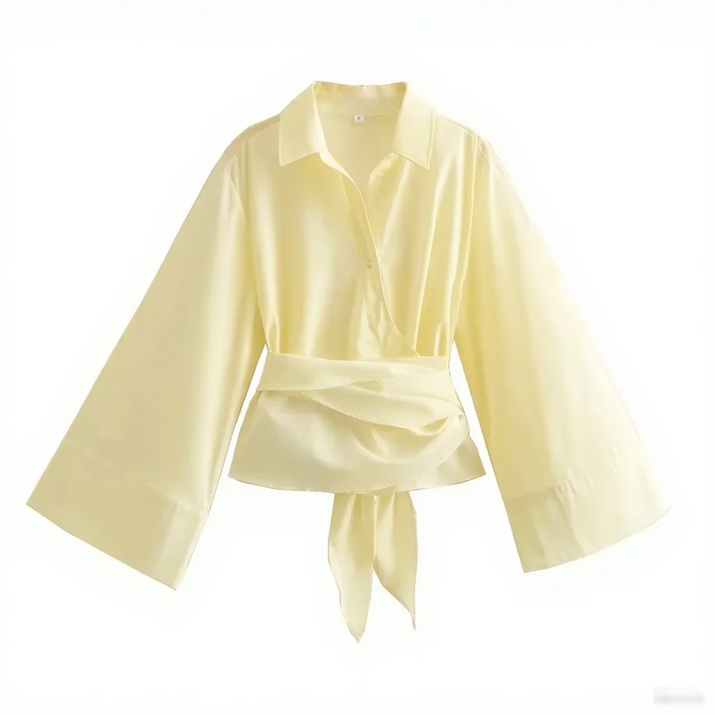 kimono femme jaune élégant