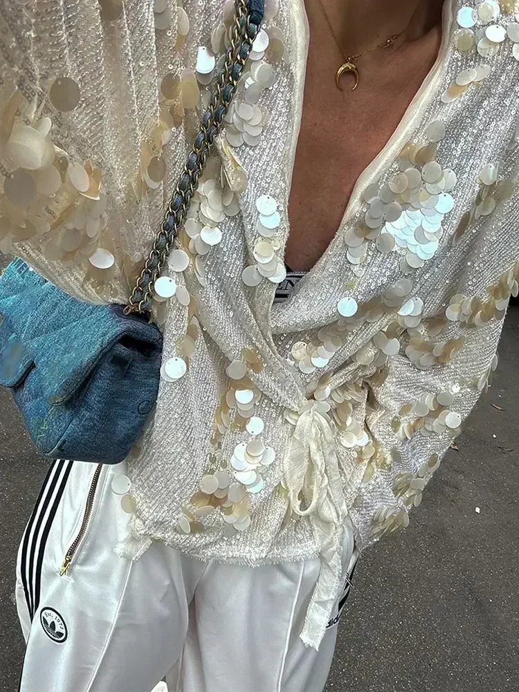 veste kimono paillettes mode