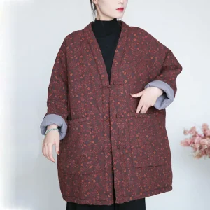 manteau kimono matelassé en coton