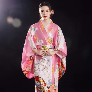kimono geisha rose