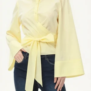 chemise kimono femme jaune