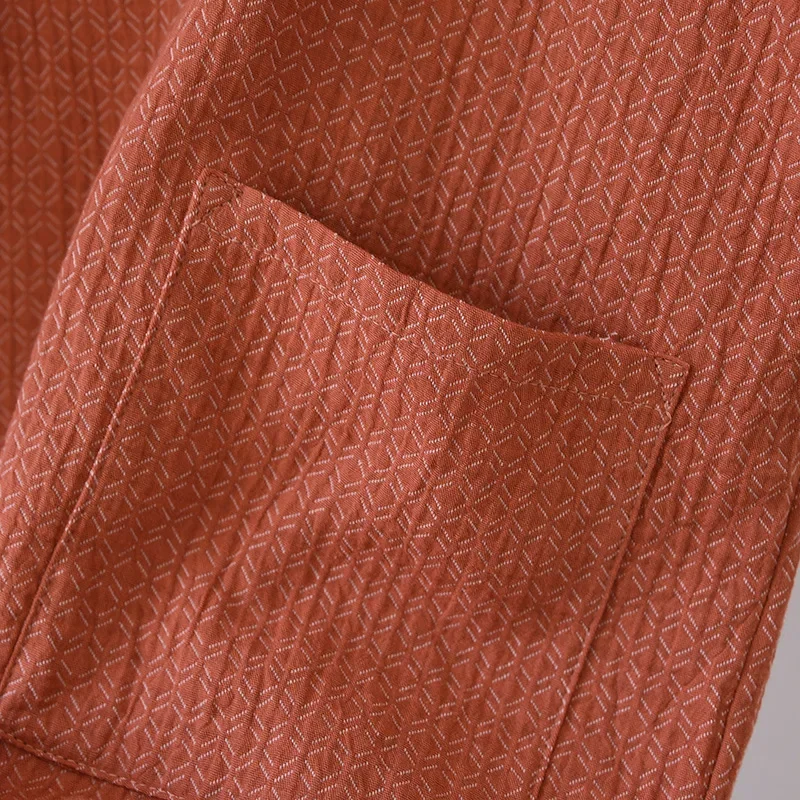 mode japonaise ensemble kimono corail