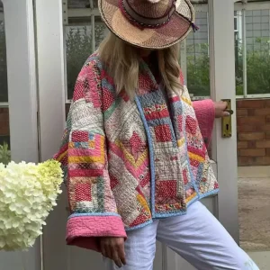 veste kimono femme patchwork