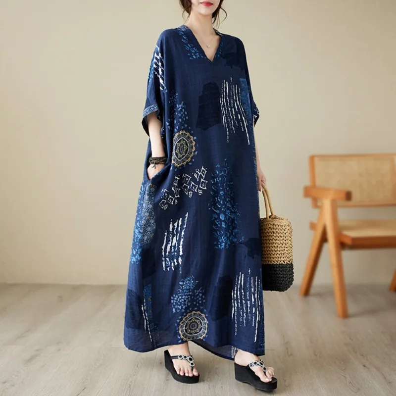 robe d'été bleue pour femme