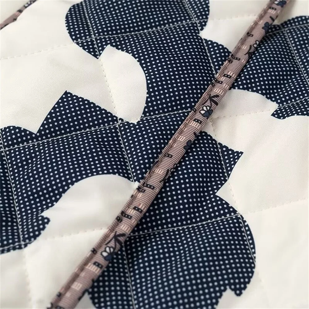 veste bleu matelassée tendance