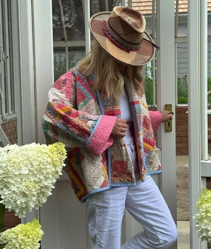 veste patchwork pour femme