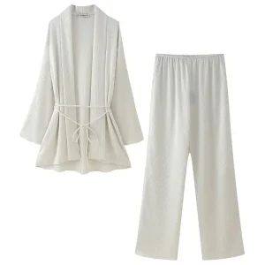 ensemble kimono femme blanc
