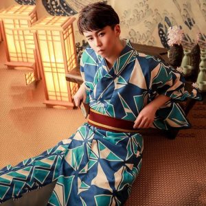 kimono motif géométrique