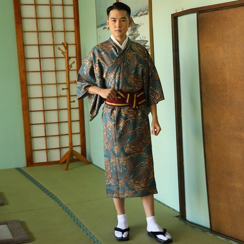kimono d'été yukata vert homme