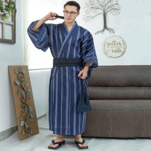 yukata à rayures
