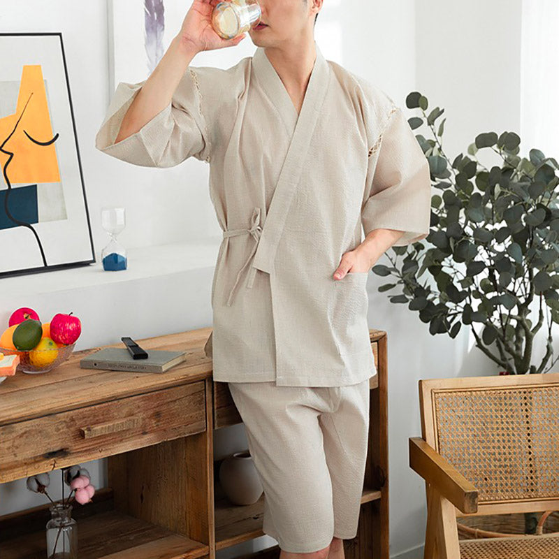 peignoir kimono homme confort