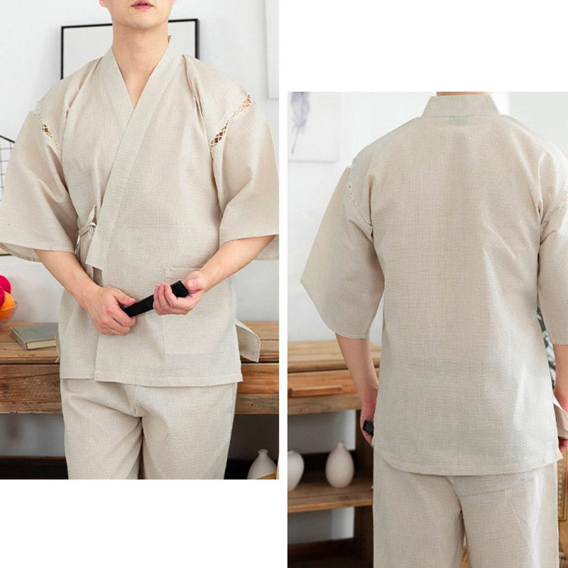 kimono homme en tissu doux