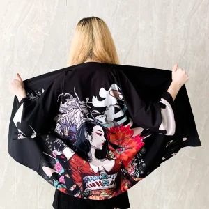 Veste Kimono Court Femme | Haori Lady K