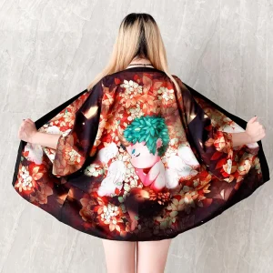 Veste Kimono Court Femme | Haori Ange