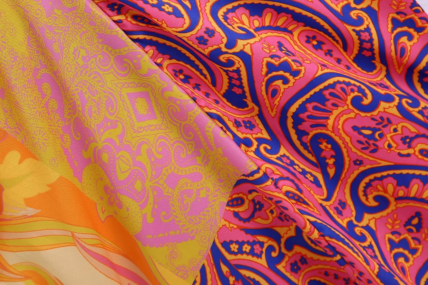 modèle kimono orange pour femme