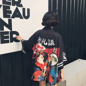 Veste Kimono Court Femme | Haori City Break