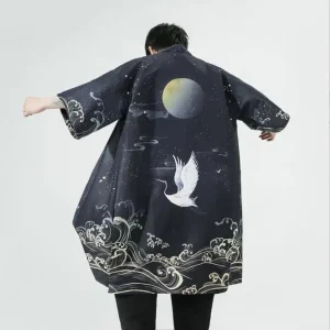 Yukata homme | Lune noire