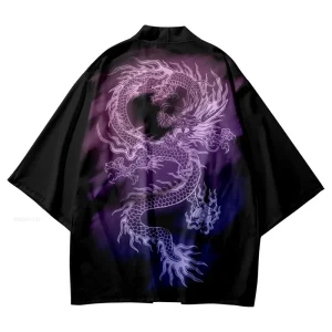 Kimono Enfant | Dragon-violet