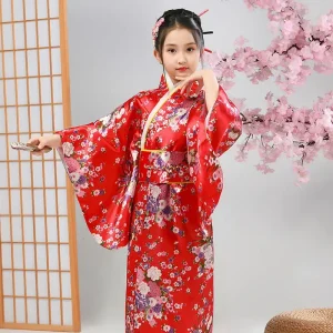 Kimono Fille Yukata | Epiphanie Rouge