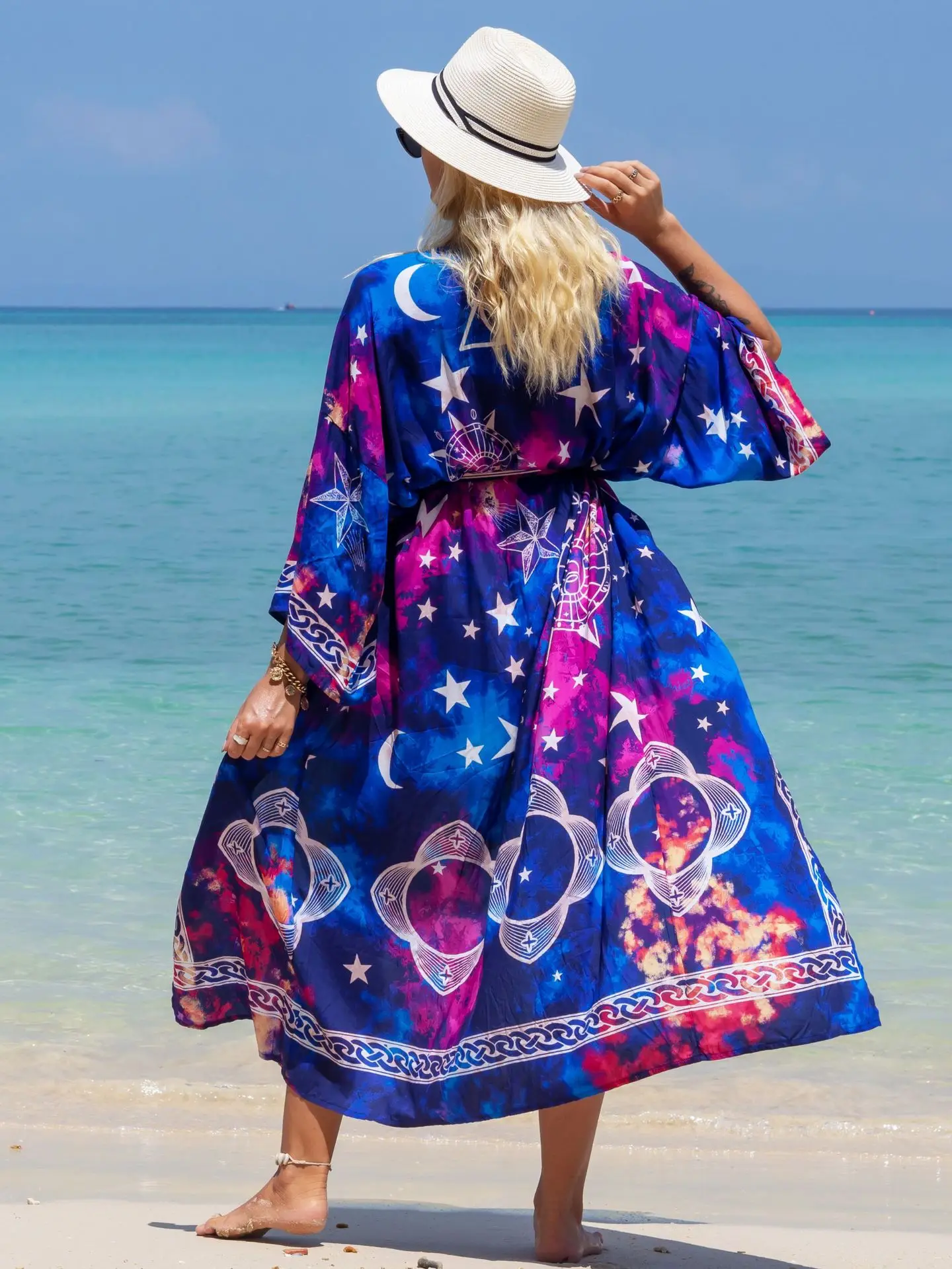 kimono d'été pour vacances en bord de mer