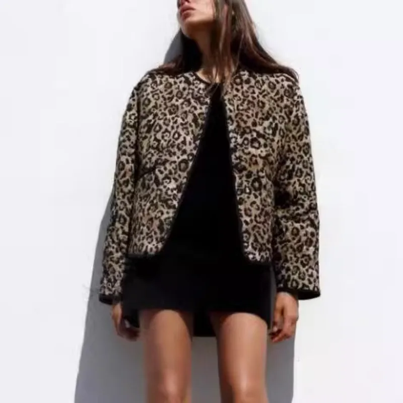 veste de mode imprimé léopard