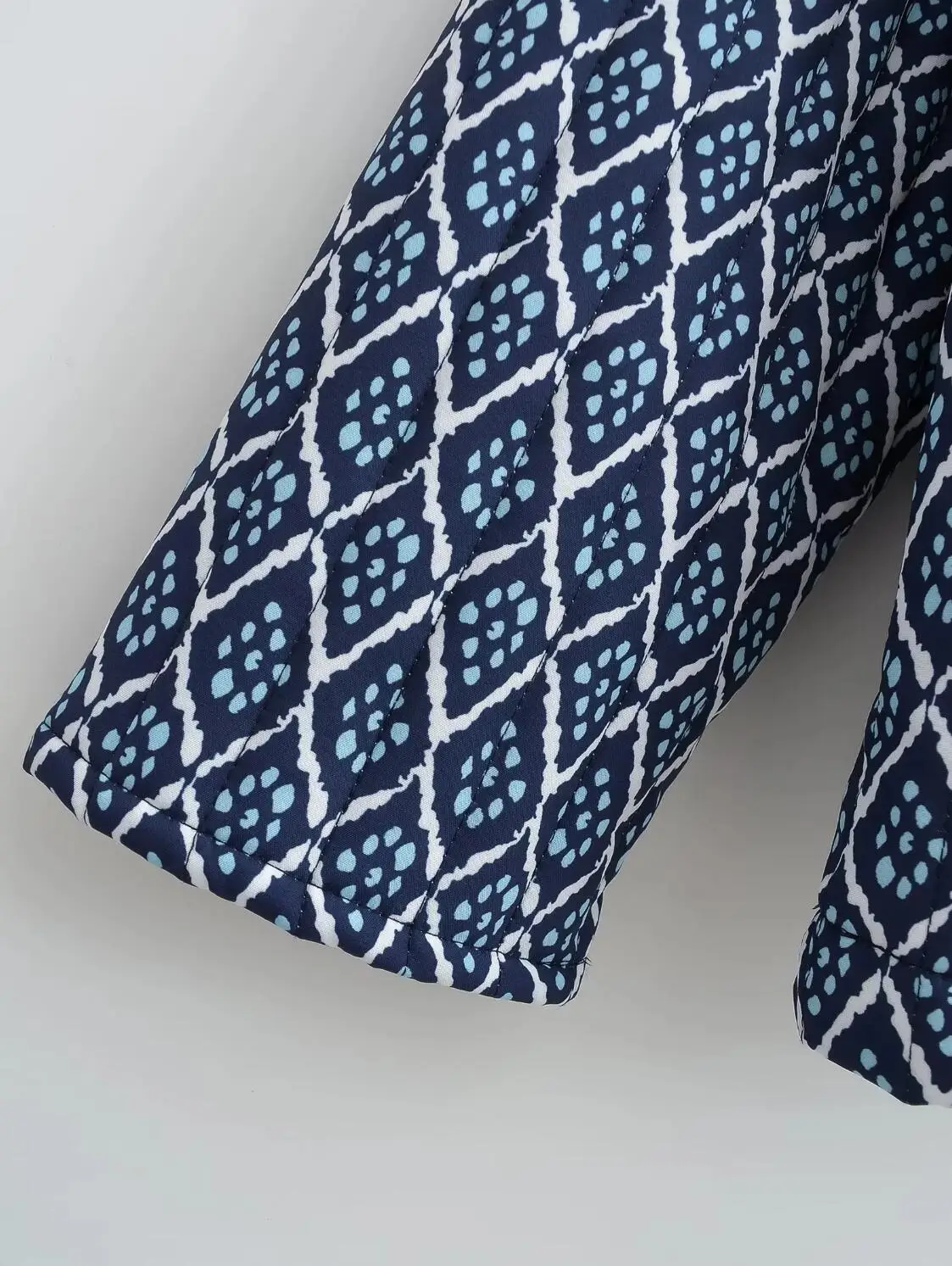 kimono à manches larges en motif losange