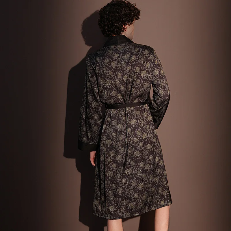 peignoir homme à motifs tourbillons confort et douceur