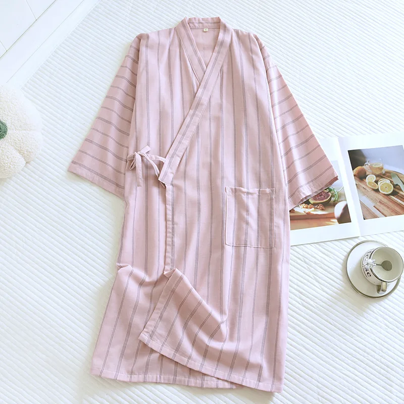 kimono femme style chic avec rayures