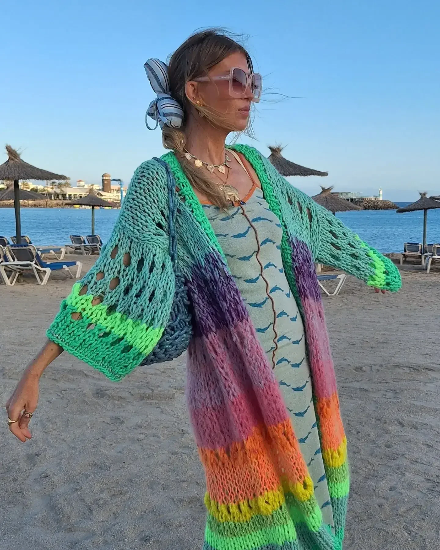 kimono en crochet pour l'été