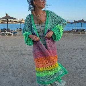 Kimono Crochet | Vert Bohème