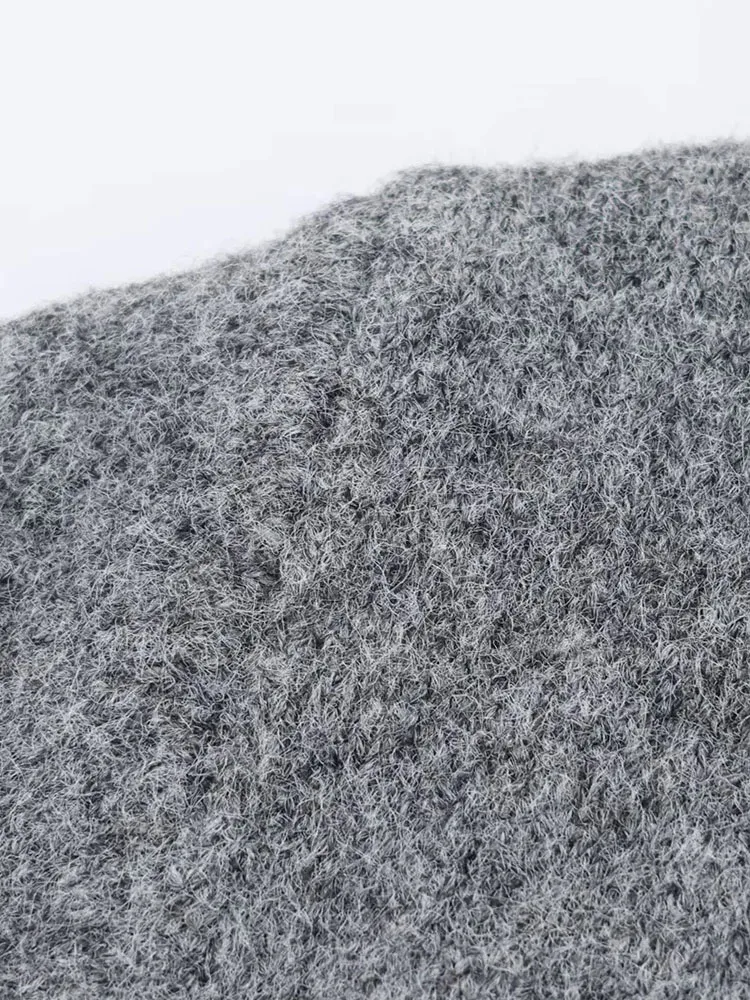 veste kimono femme gris polaire