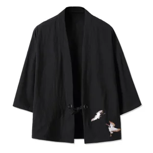 Veste Kimono Homme | Grue Noire