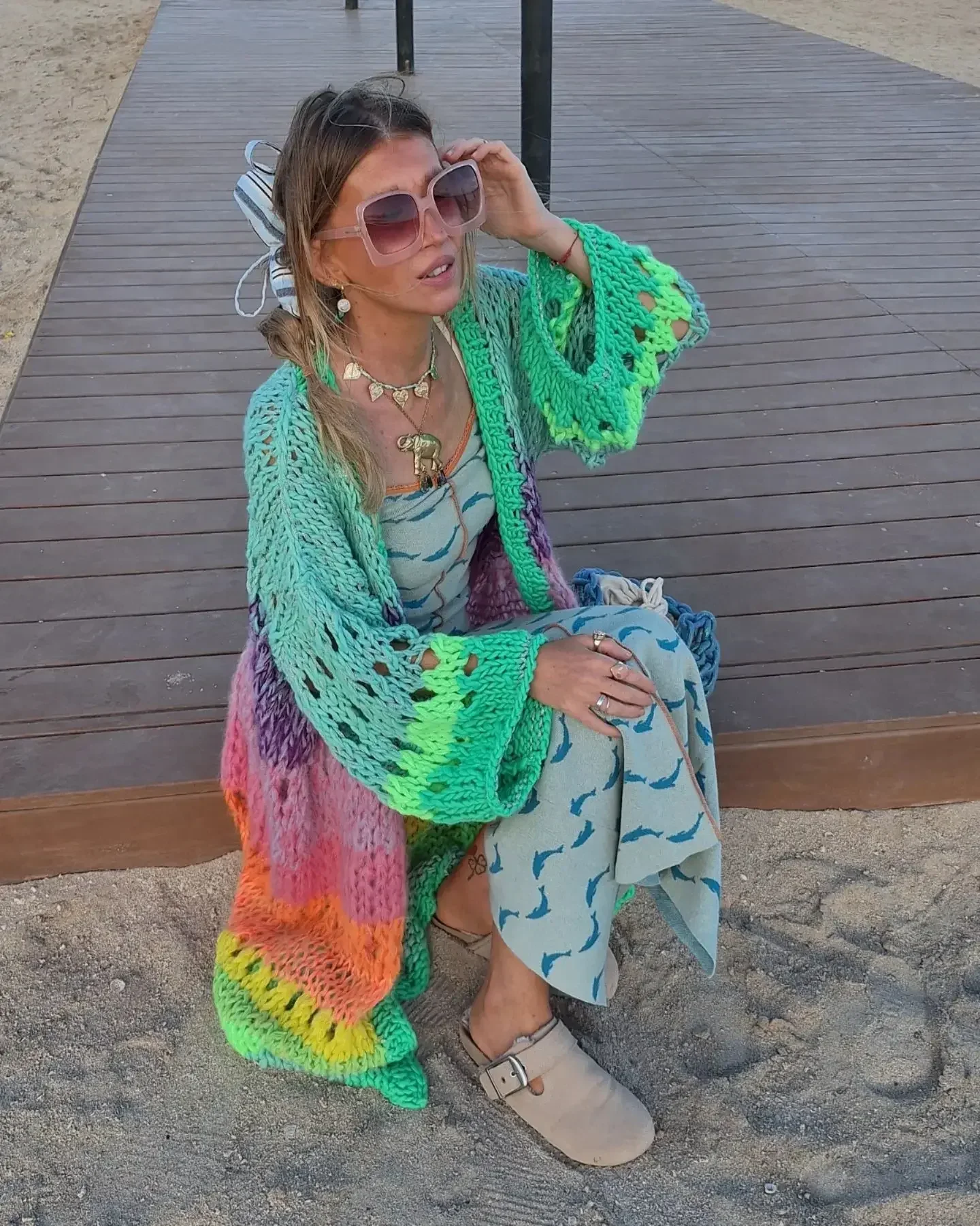 vêtement en crochet style boheme