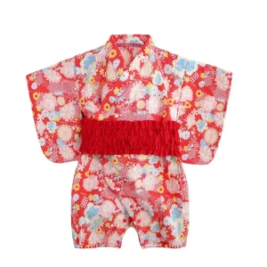 Kimono Fleuri Pour Bébé Et Enfant