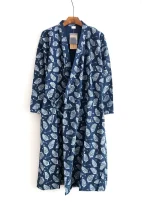 Peignoir Kimono Pour Homme | Bleu Ardent