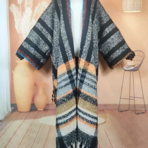 Manteau Kimono Oversize Noir