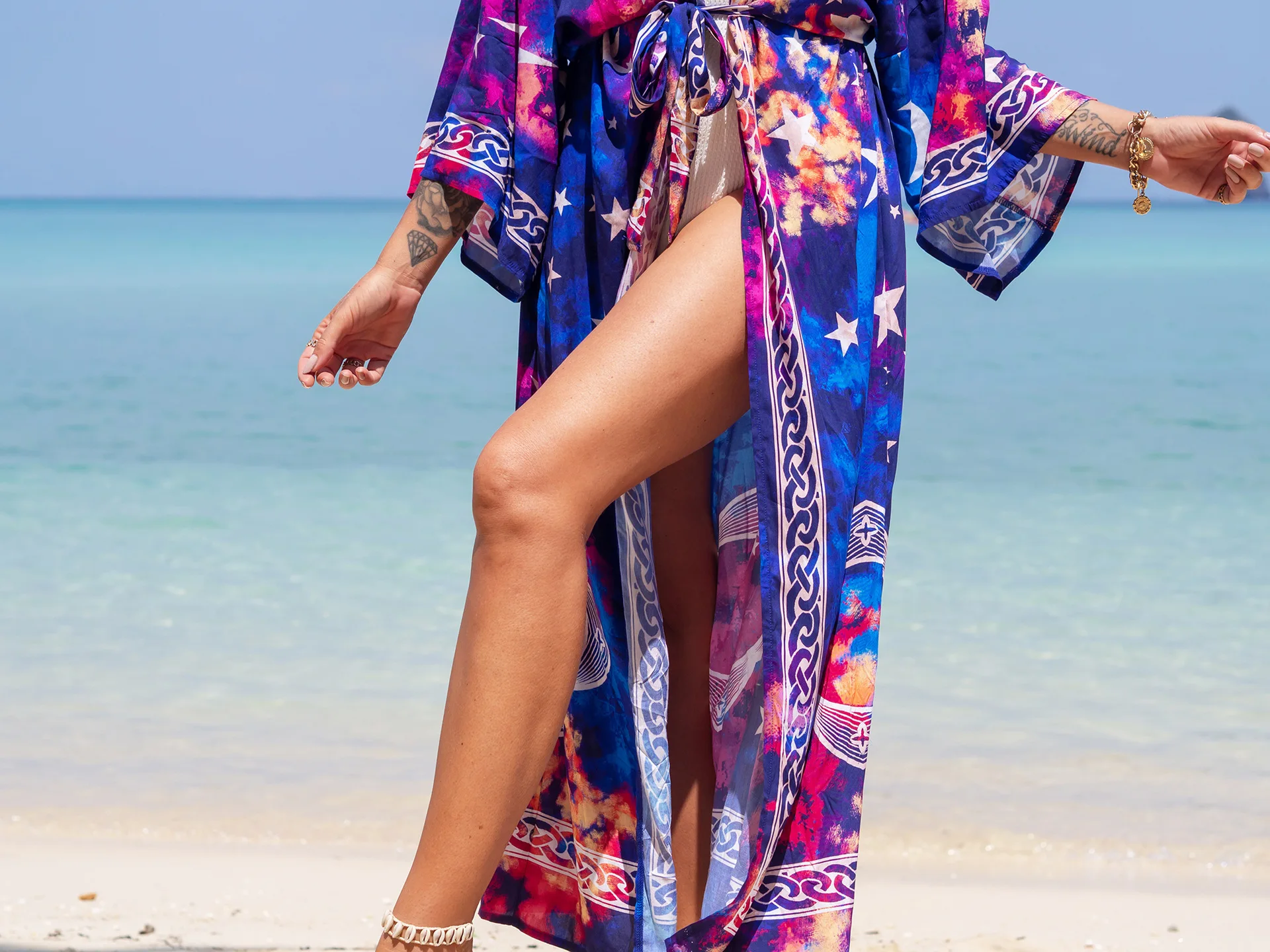 kimono de bain tendance pour journée au soleil