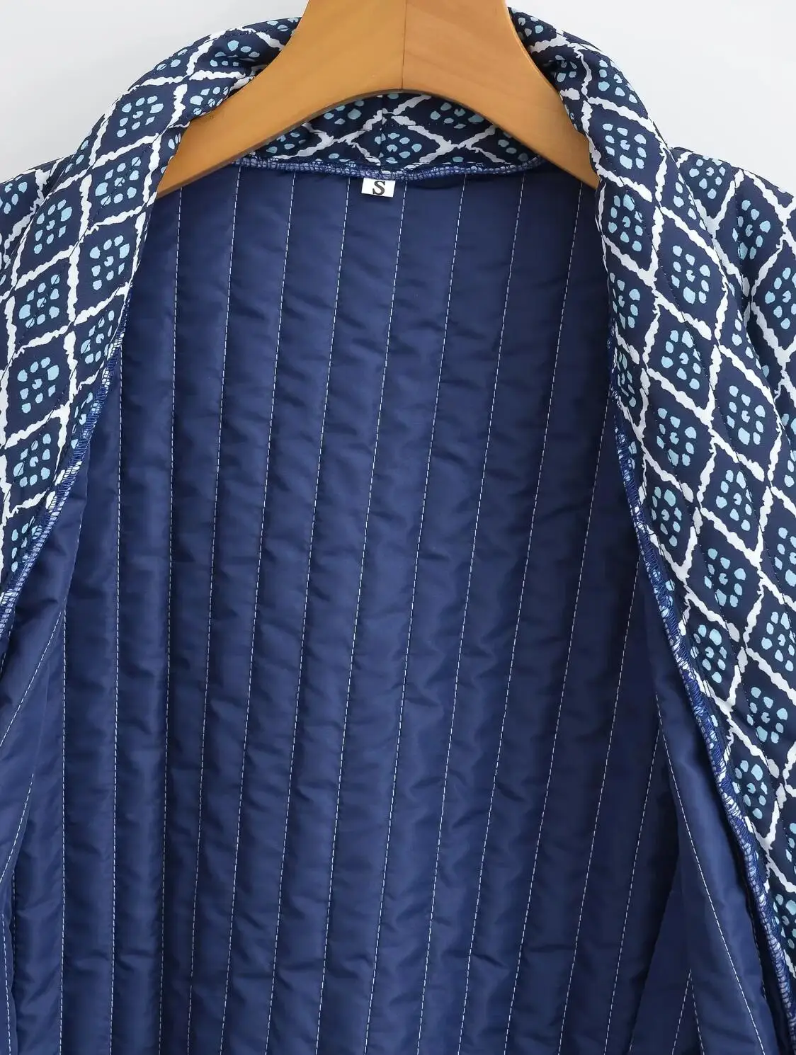 kimono jacket à motifs géométriques
