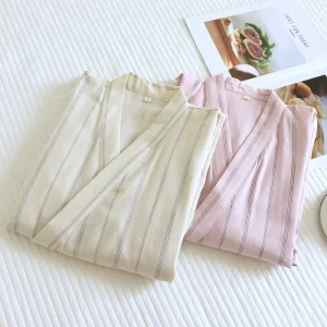 Kimono Peignoir Femme | Rayures