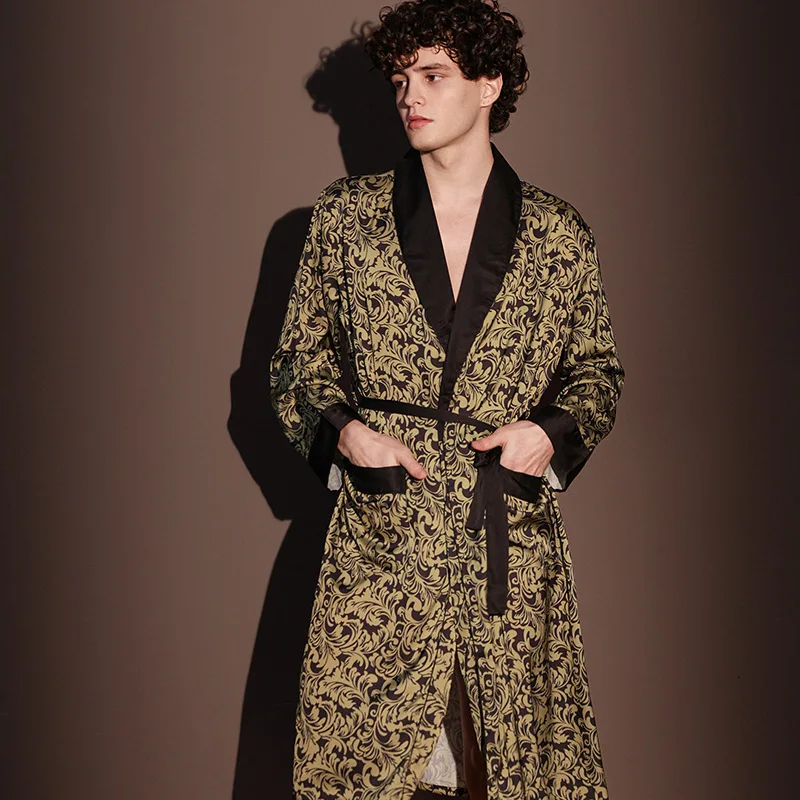 kimono homme en tissu marbré