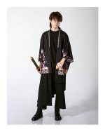 Veste Kimono Unisexe | Haori Noir