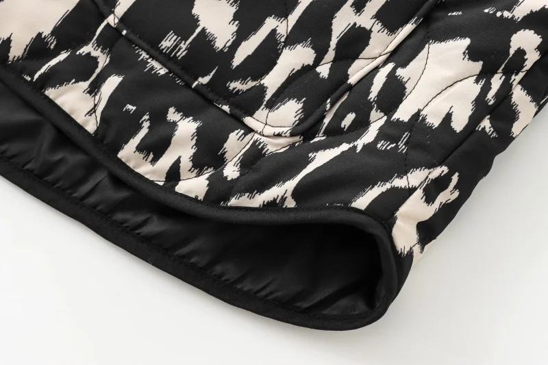 veste à motif noir pour femme